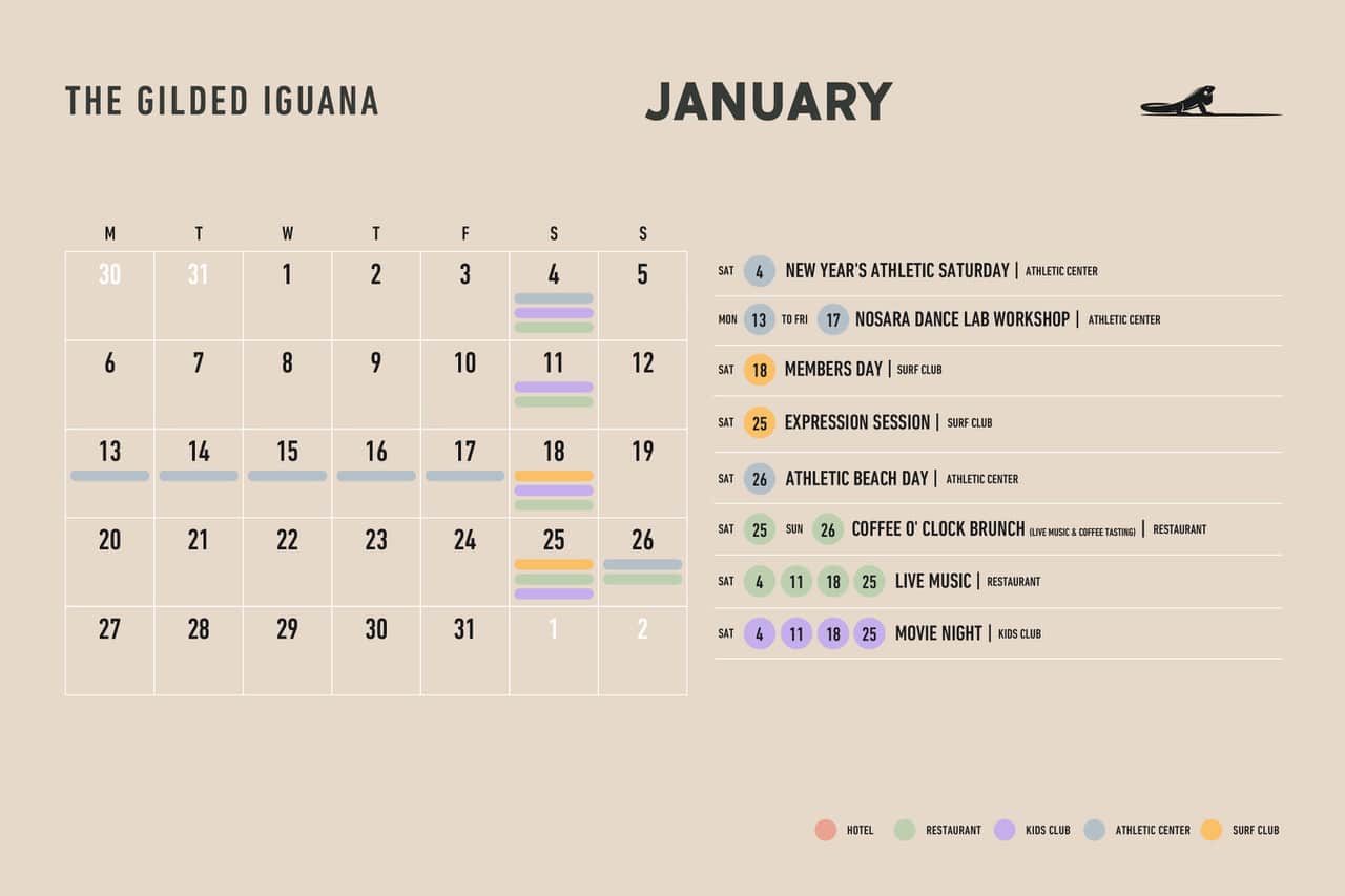 Calendario Enero Newsletter